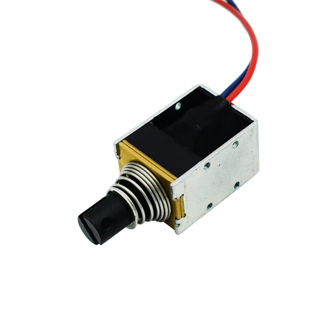 Custom Steel Open Linear Solenoid 8mm Stroke Mini Latching Solenoid-1