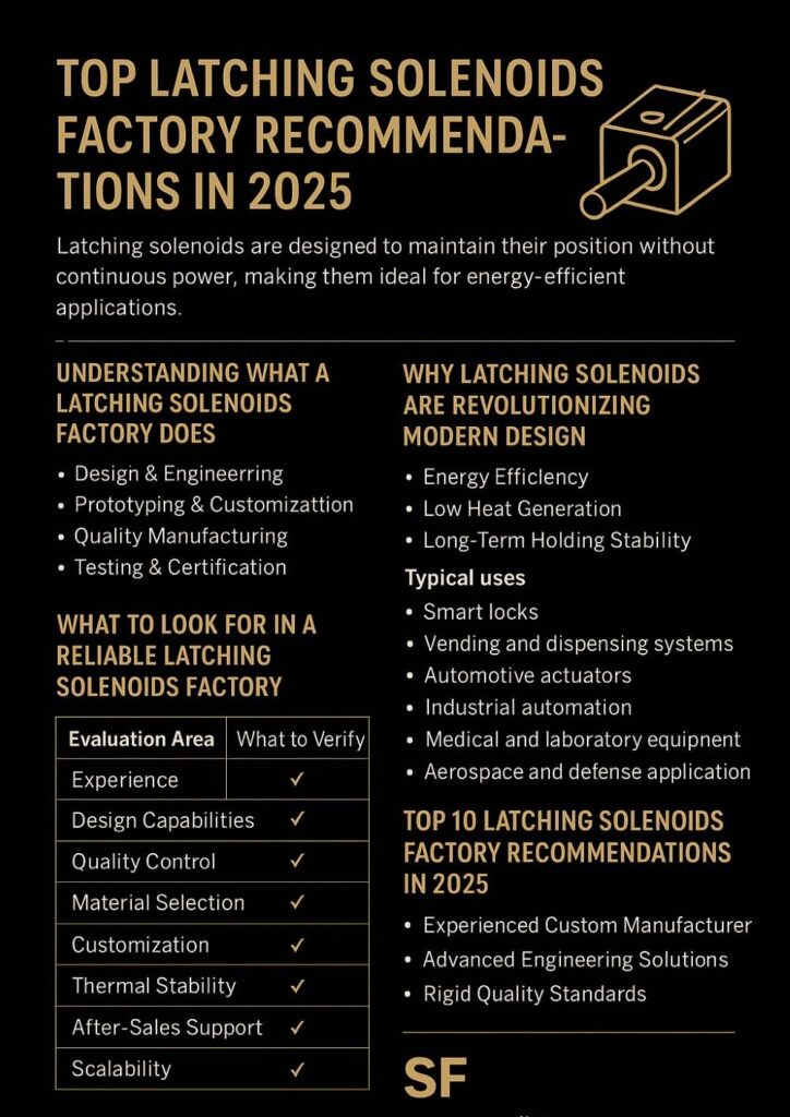 latching solenoid factory
