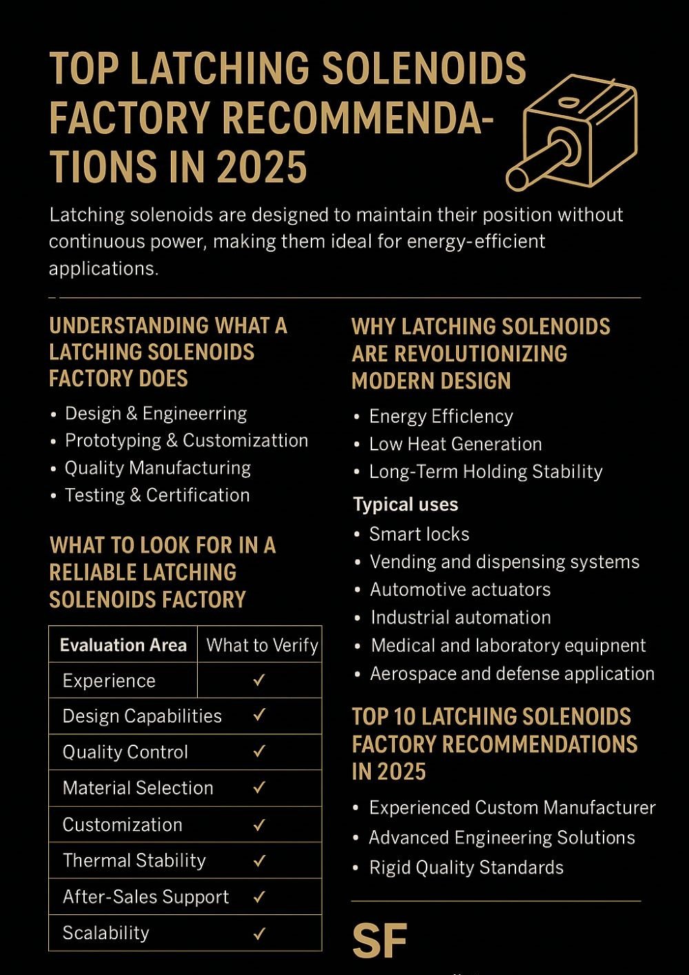 latching solenoid factory