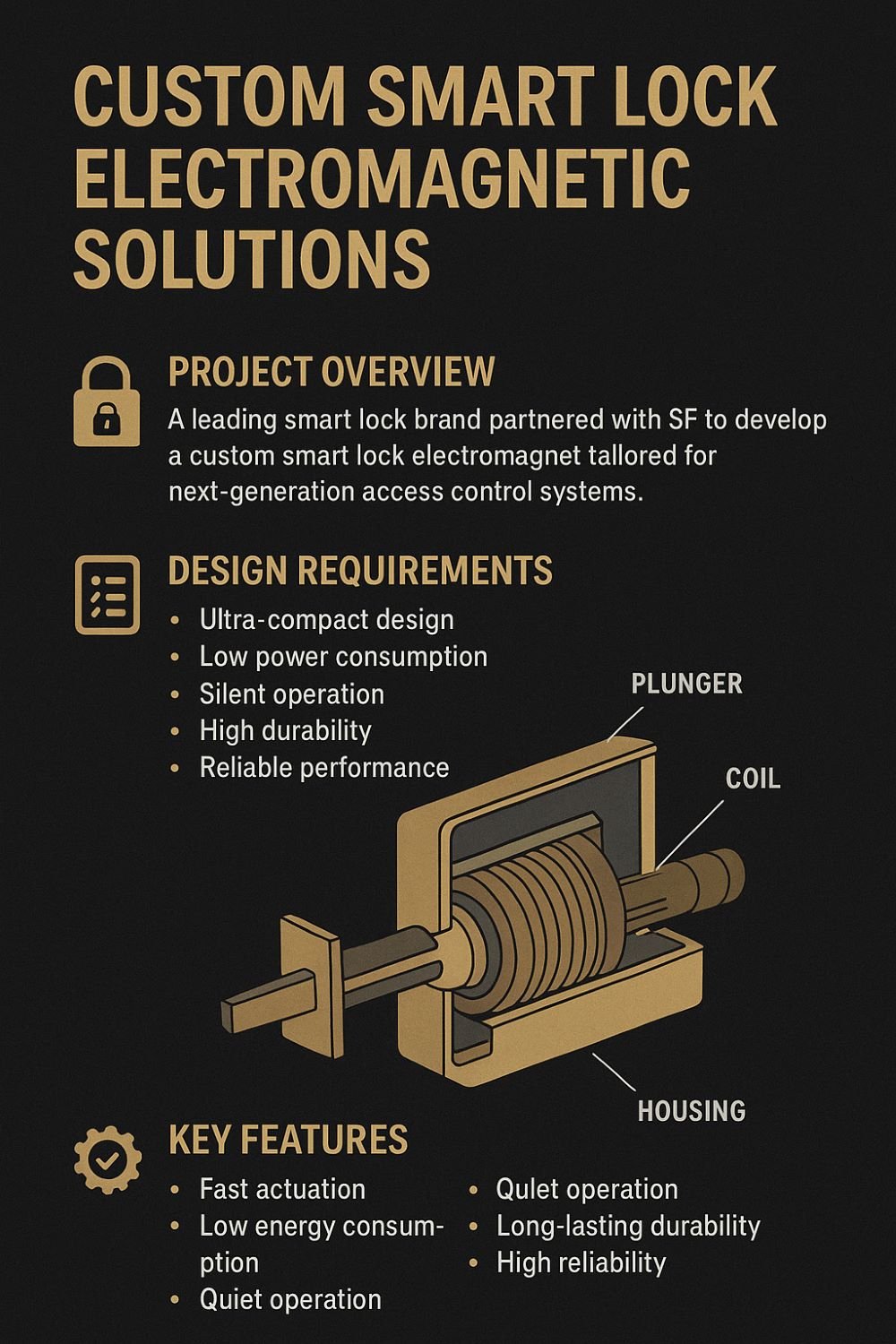 smart lock electromagnet