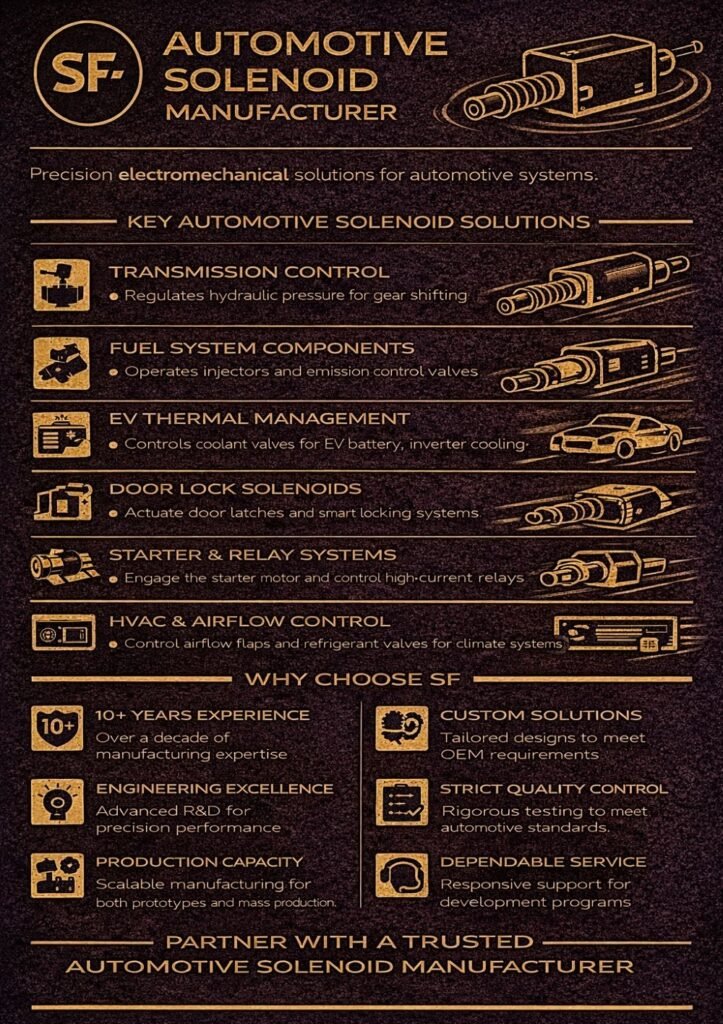 Automotive Solenoid Manufacturer: Engineering Precision for Modern Vehicle Systems