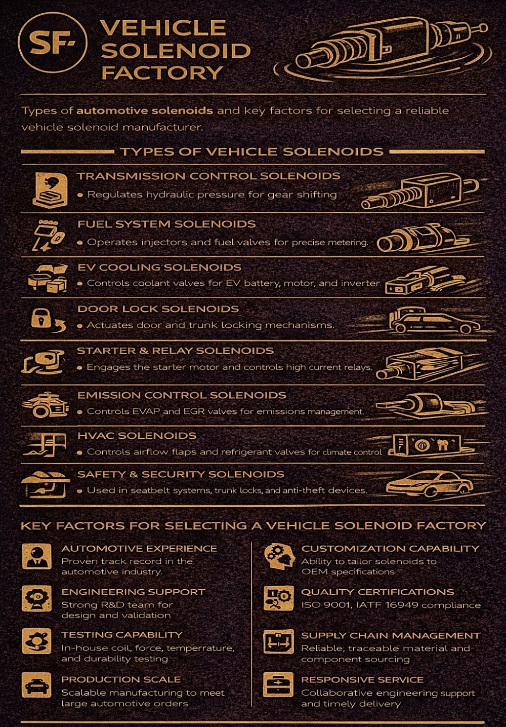 Vehicle Solenoid Factory Guide